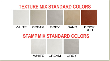 Xcel Surfaces Color Chart